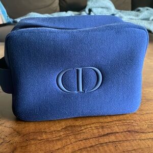 Men’s Christian Dior Beauty Nylon Navy Toiletry Bag Dopp Kit